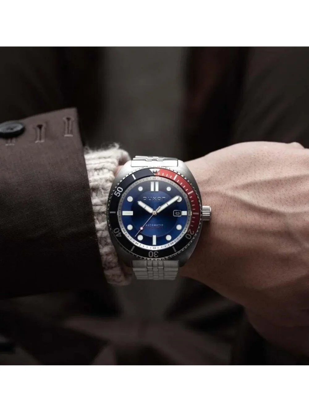 NWT Duxot Tortuga Automatic Blue Dial Men's Watch
